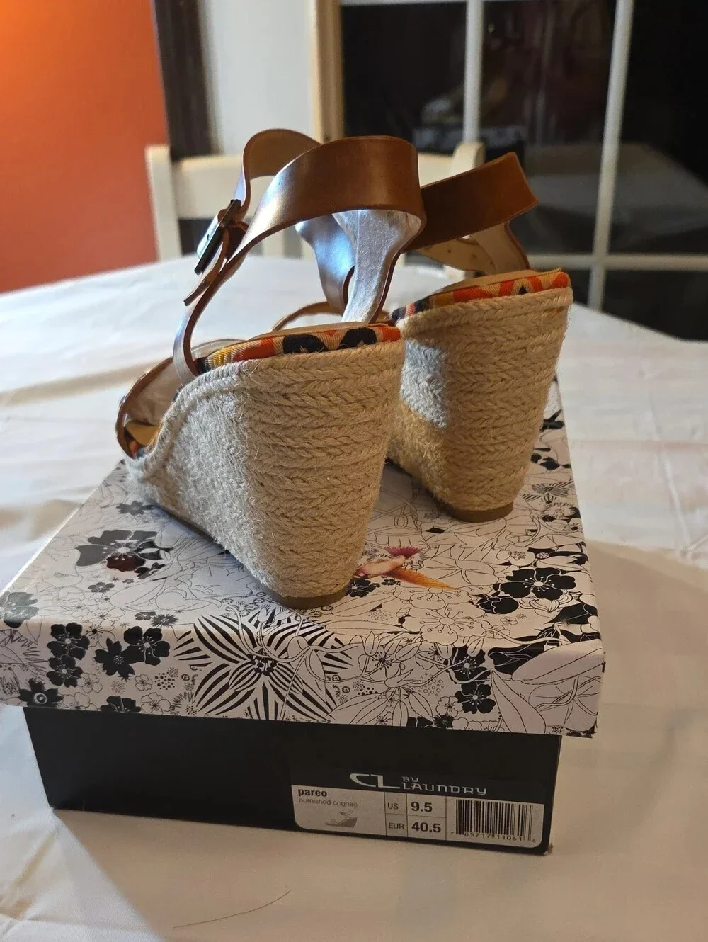 Chinese Laundry Wedge Sandals Women's 8.5 Multicolor Boho Espadrille Platform